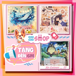 [TẶNG ĐÈN + FREE SHIP] Tranh vải treo tường decor trang trí phòng ngủ