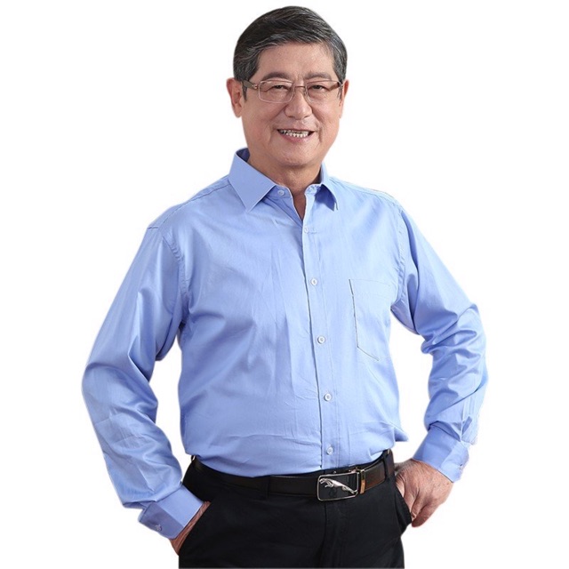 Áo Sơ Mi Nam Trung Niên Trơn Một Màu Cao Cấp