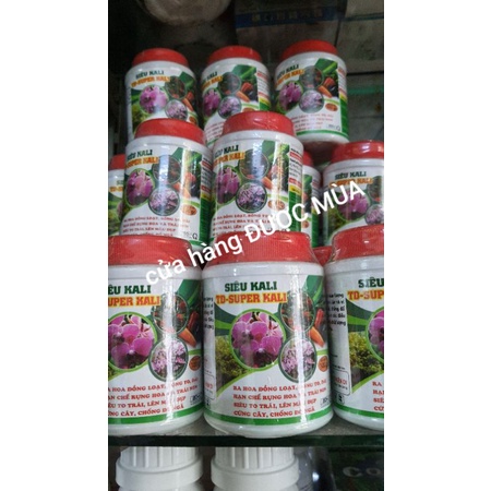 phân bón SIÊU KALI giúp bông nở to đều, màu sắc đẹp.