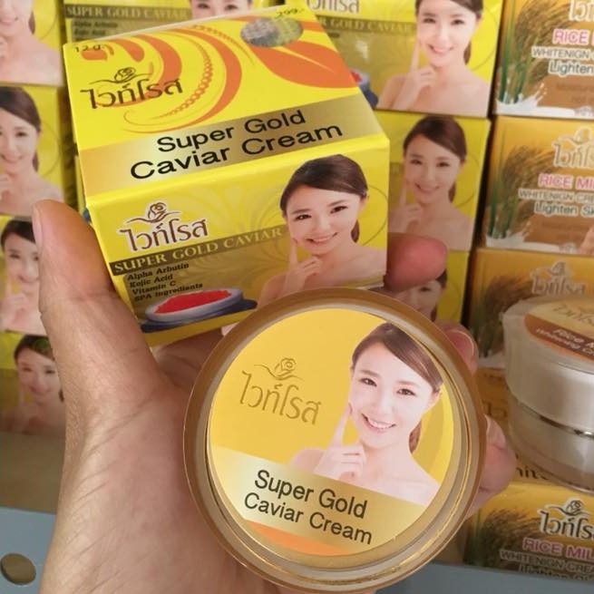 Lốc 12 Hộp Kem Dưỡng Trắng Da Cao Cấp Face Super Gold Caviar Thái Lan