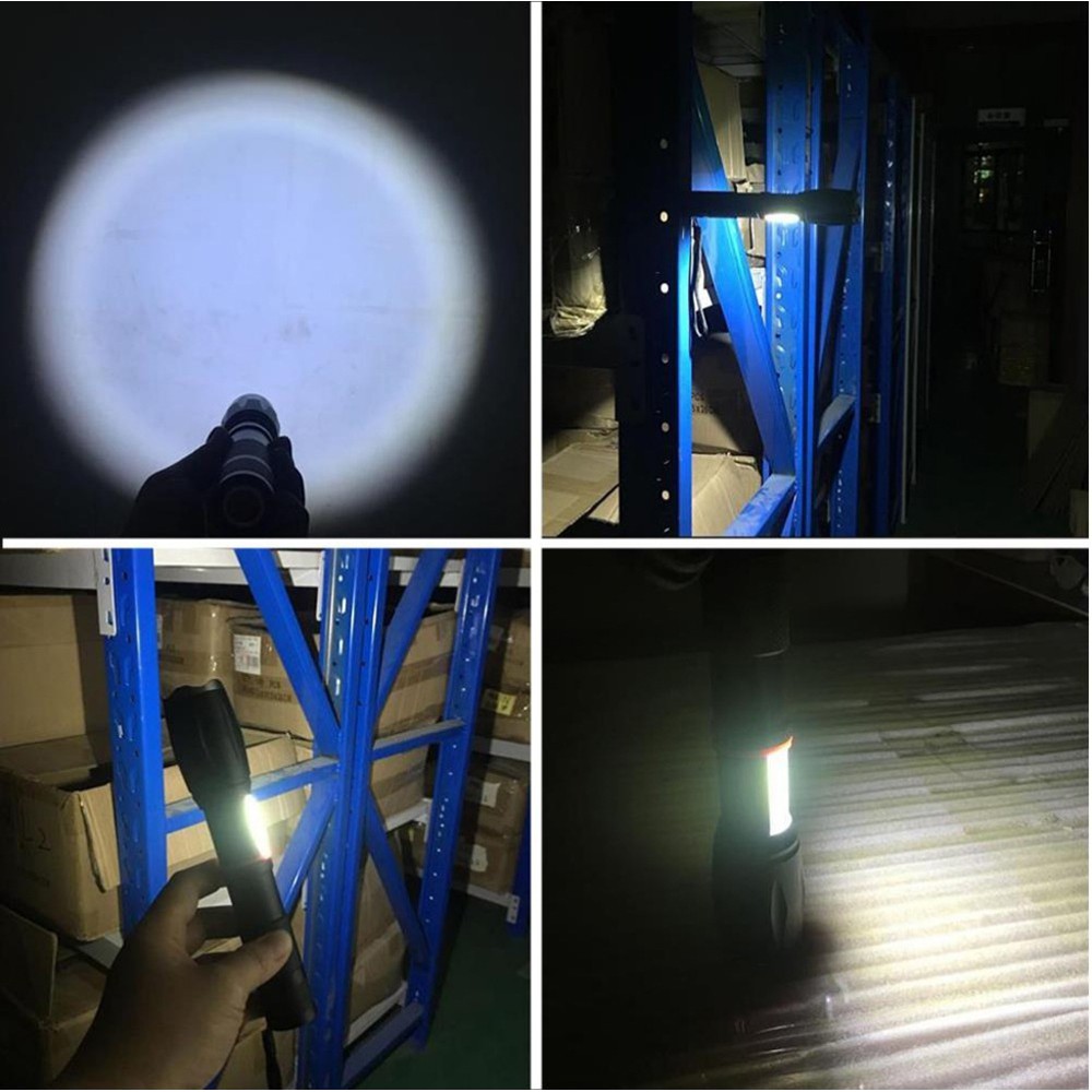 Đèn pin bóng led CREE T6 & COB G701 Alonefire có nam châm dùng bảo trì xe hơi và tại nhà