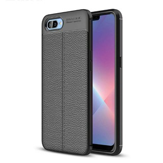 Ốp lưng dẻo cho oppo a1k/ realme c2 vân giả da auto focus