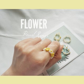 [Ảnh thật ] Nhẫn cườm daisy hoa cúc