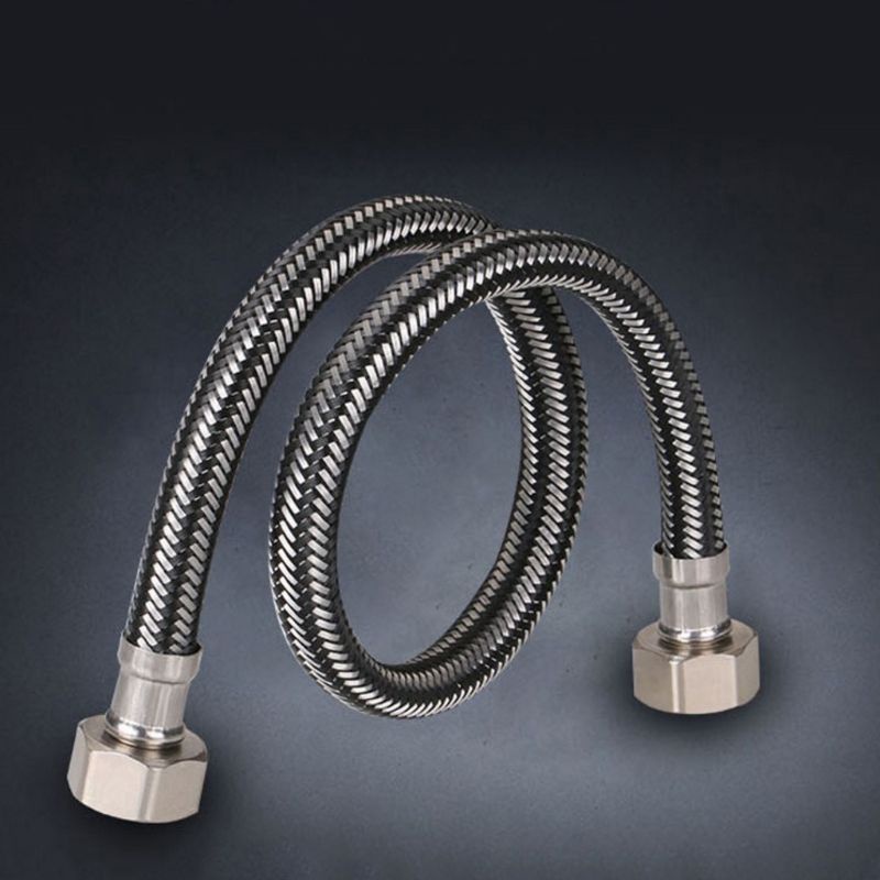 Ống Nước Áp Suất Cao Bằng Kim Loại Mềm Ren Nối 1/4 Tiện Dụng Cho Nhà Bếp/Phòng Tắm