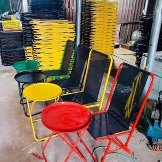[sale sốc.] Ghế Xếp Lò Xo Lưới Đà Nẵng - Ghế Lò Xo Cà Phê - Ghế Xếp Lưới Uống Nước - Ghế Lưới Uống Trà . [SA