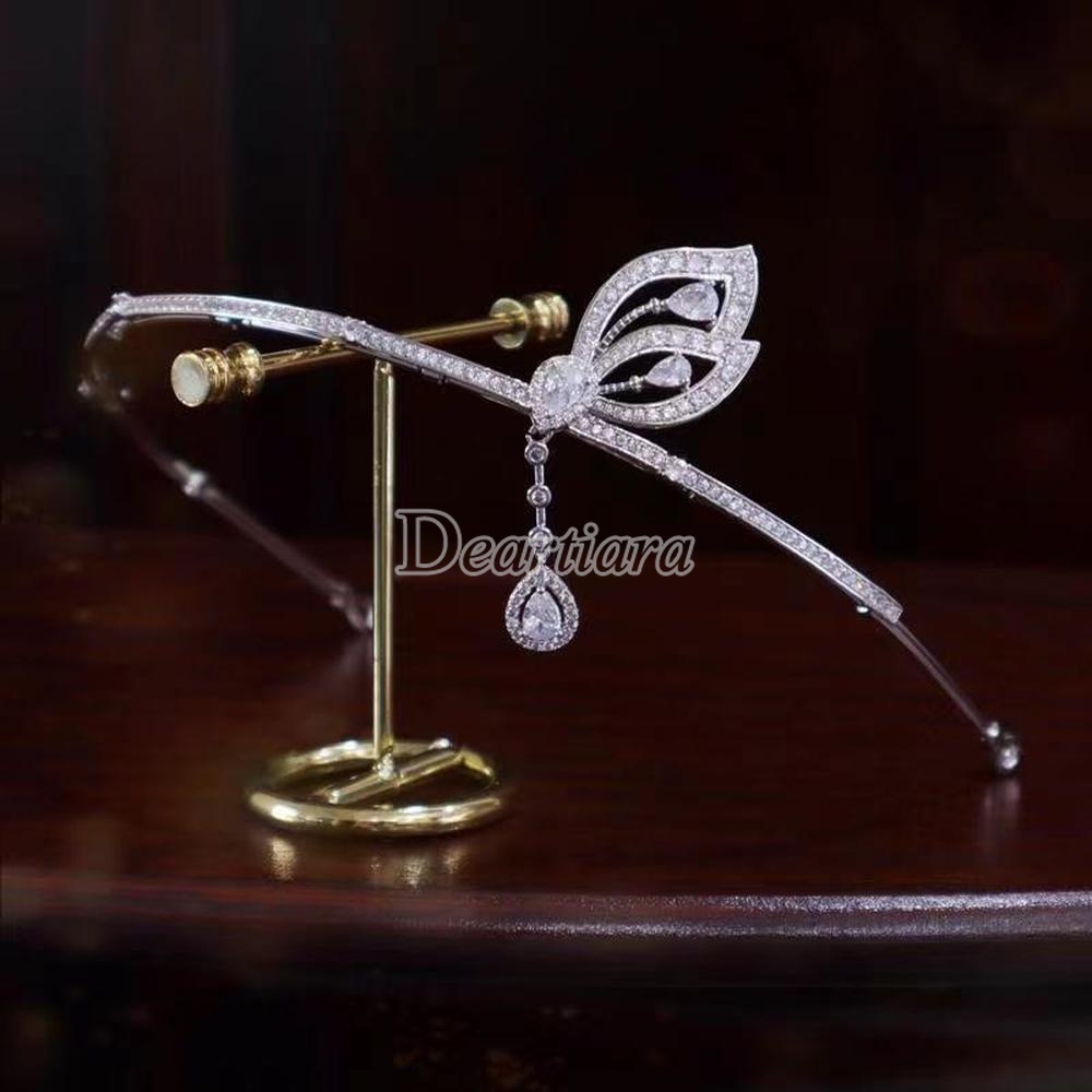 Mới Băng Đô Cài Tóc Hình Bướm Đơn Giản Dành Cho Cô Dâu