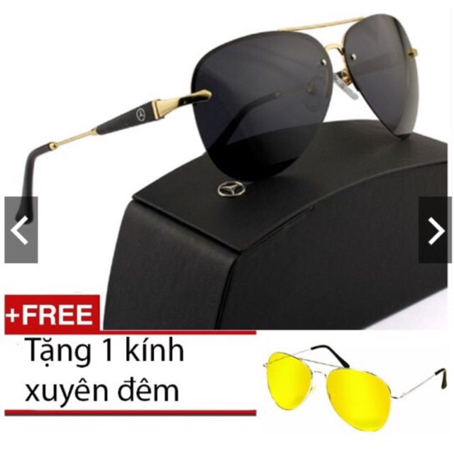 Kính mát nam cao cấp tặng kèm kính xuyên đêm đẹp hót 2023 - Sản phẩm bán chạy