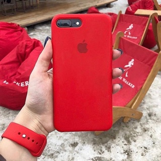 Set Red Ốp iPhone và Dây Apple Watch Silicone