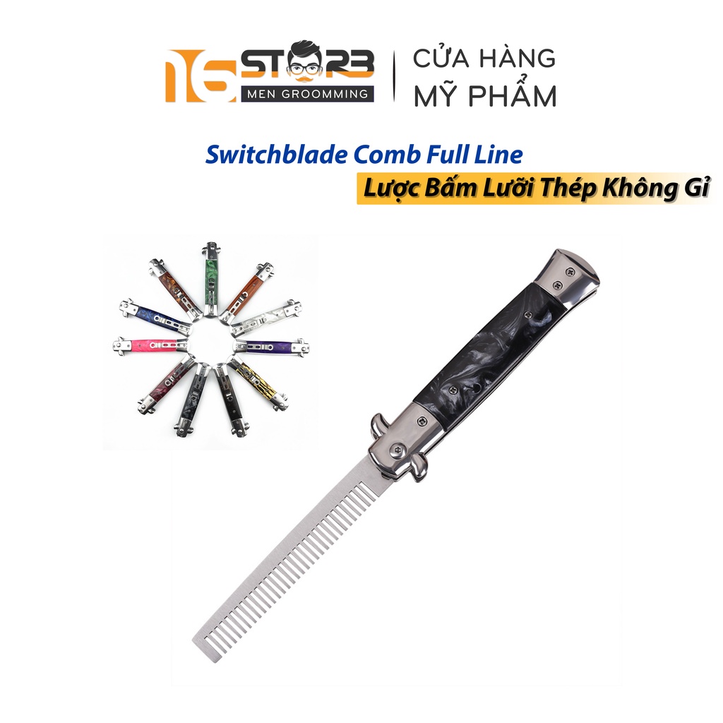 Lược Bấm Gấp Gọn Thép Không Gỉ SWITCHBLADE COMB