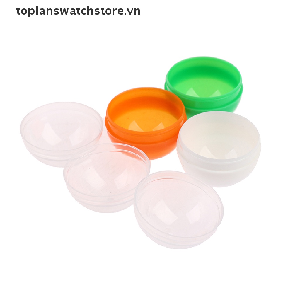 Set 100 Viên Nang Nhựa Rỗng Tròn Nửa Màu