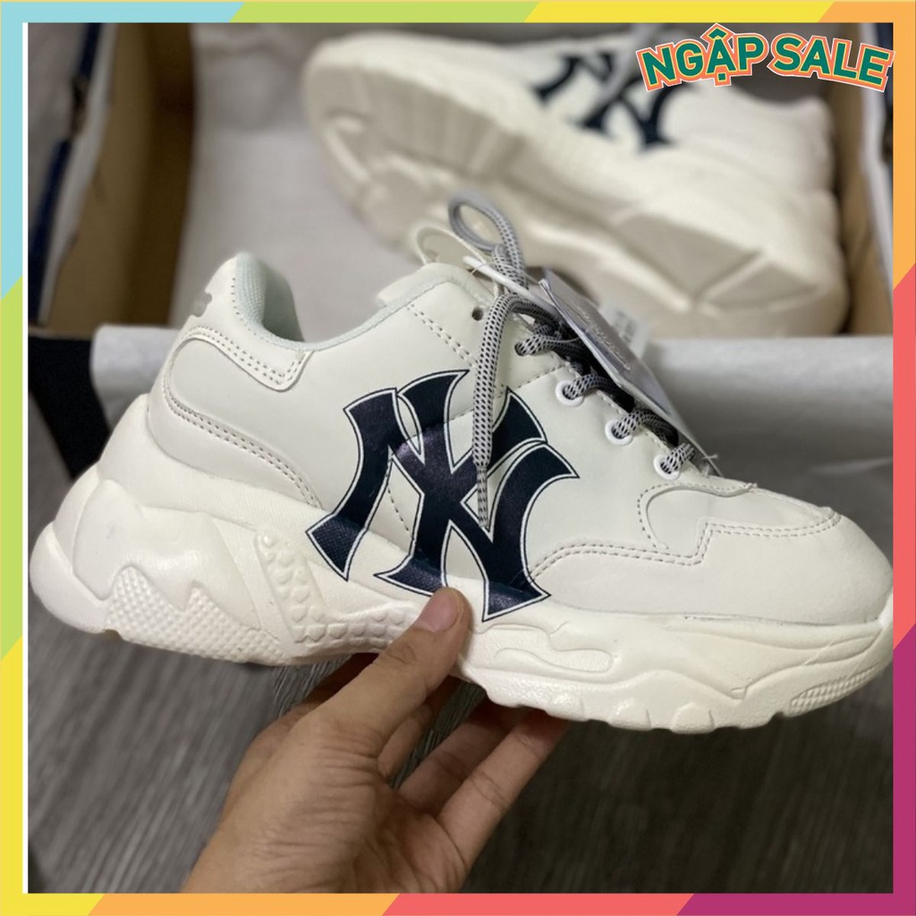 ⚡️GIÁ SỐC⚡️[Ảnh thật do shop tự chụp 100%] GGiày MLB NY Đen Cao Cấp Tăng Chiều Cao fullbox