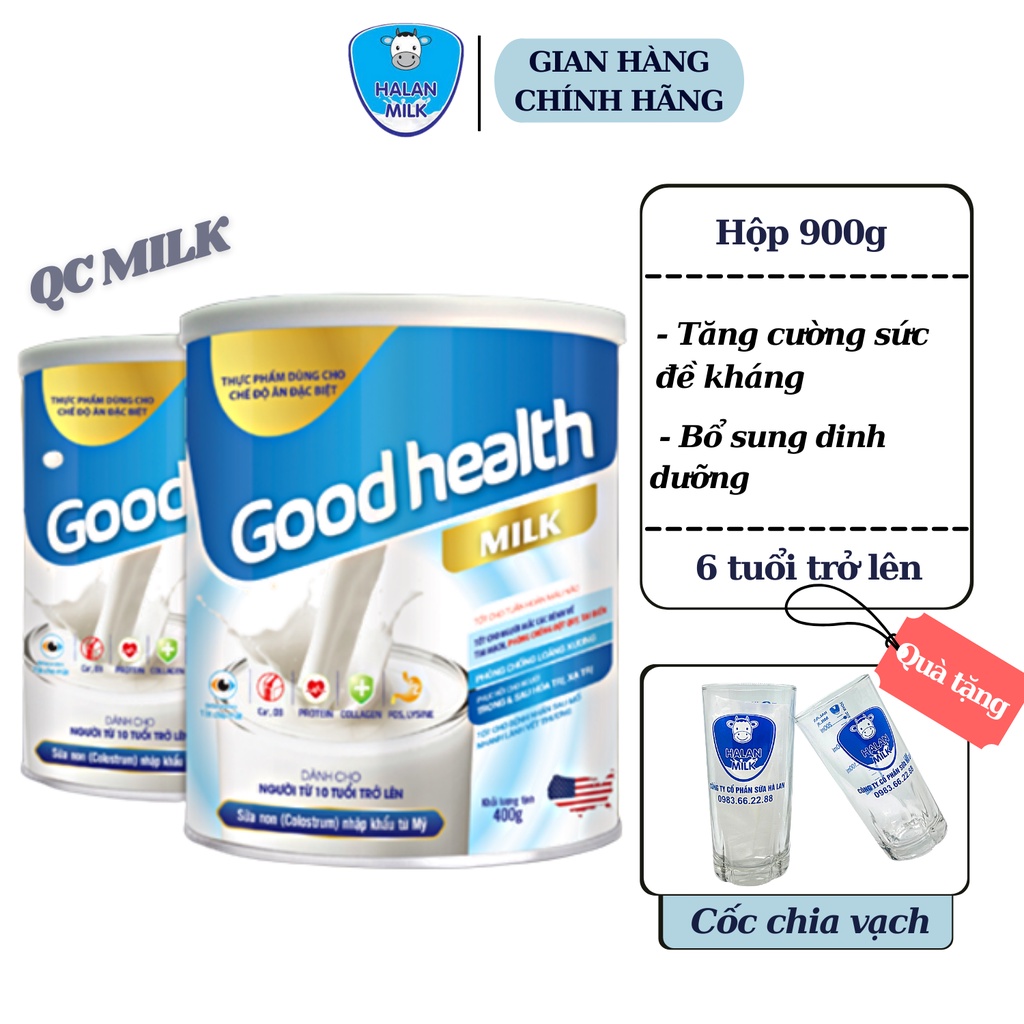 Sữa non Good health milk 400g-900g - Tốt cho tuần hoàn máu não, tăng cường sức khỏe, Halanmilk