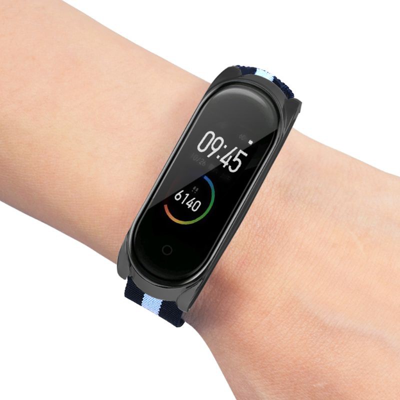 Dây Đeo Thay Thế Bằng Vải Canvas Cho Đồng Hồ Thông Minh Xiaomi Mi Band 4 / 3