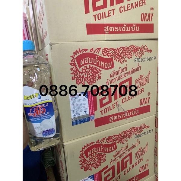 Combo 1 thùng tẩy thái Okay tặng kèm chai rửa chén thái lan chính hãng