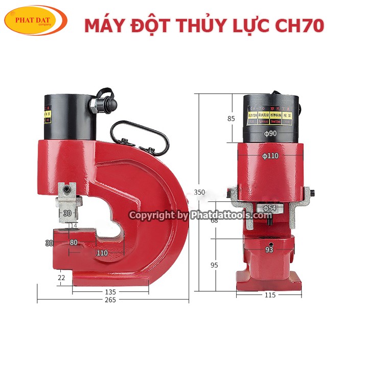 Máy đột thủy lực CH70-Bảo hành 6 tháng