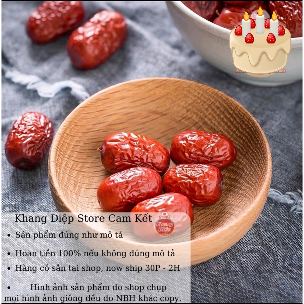 [ Tặng Kèm Túi ]Táo Đỏ Hàn Quốc Sấy Khô Loại 1, Giải Nhiệt , Tốt Cho Sức Khỏe