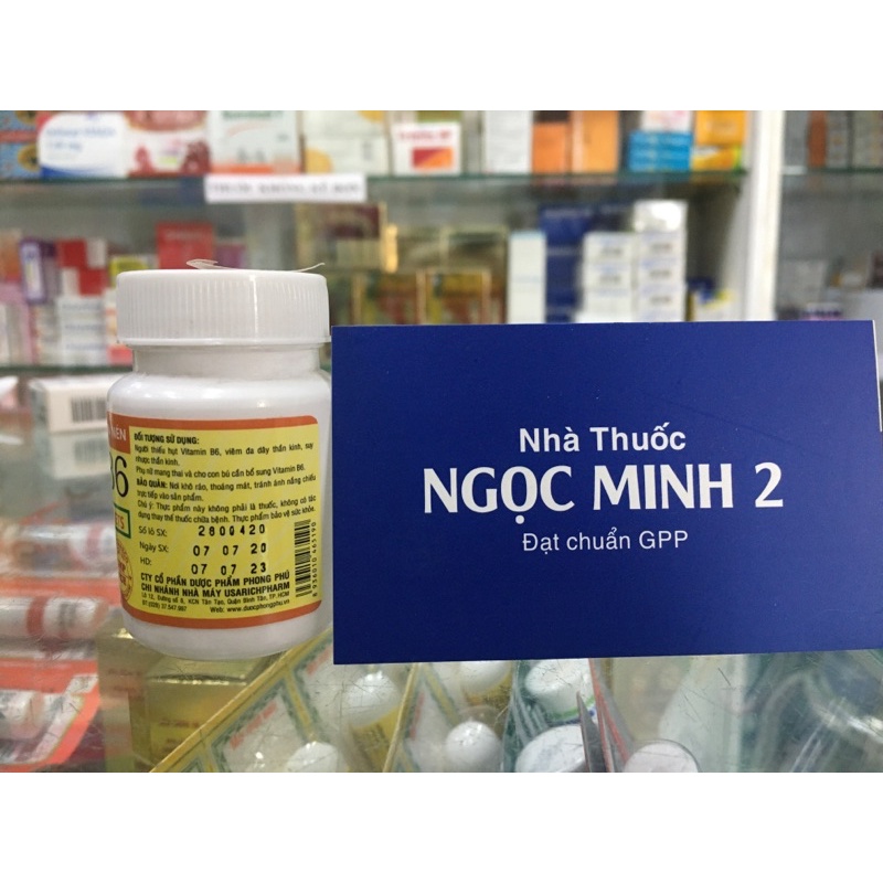 ✅ [Chính Hãng] Vitamin B6 thực phẩm hỗ trợ sức khoẻ bổ sung vitamin b6