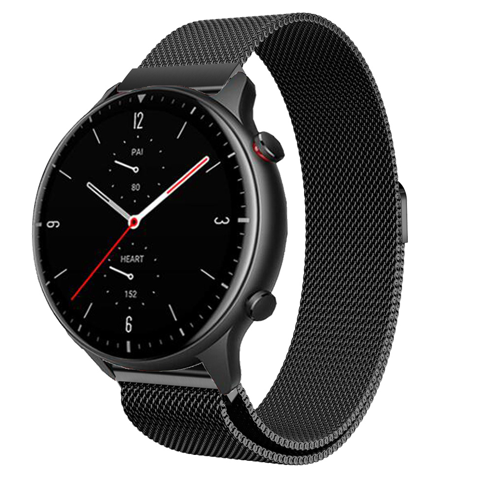 Dây Đeo Thay Thế Bằng Thép Không Gỉ 22mm Cho Huami Amazfit GTR 47mm Stratos 3 2