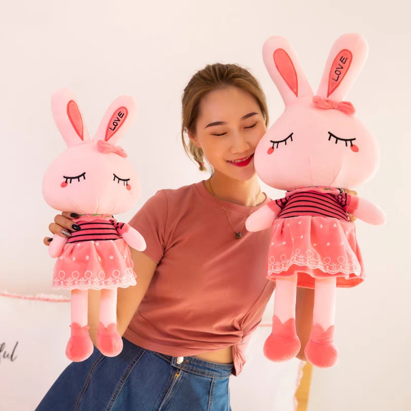Thỏ Nhồi Bông Cho Bé  Mắt Híp Cao Cấp