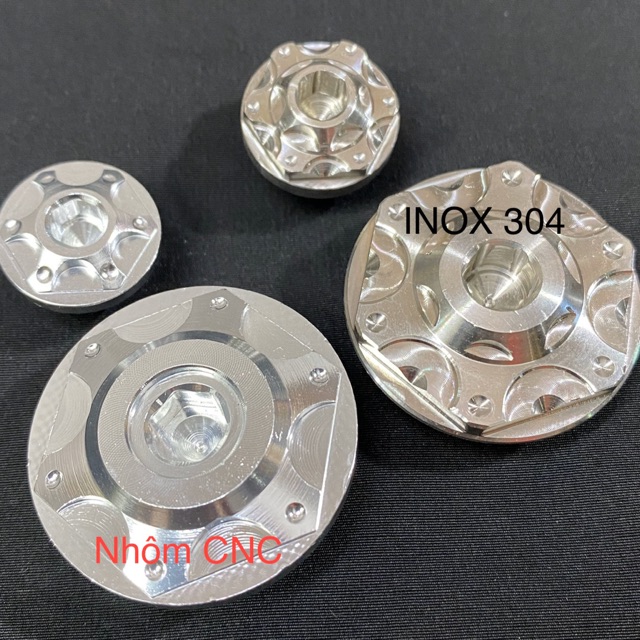 ốc mâm lửa xe máy Inox Salaya ( wave dream sym future..)