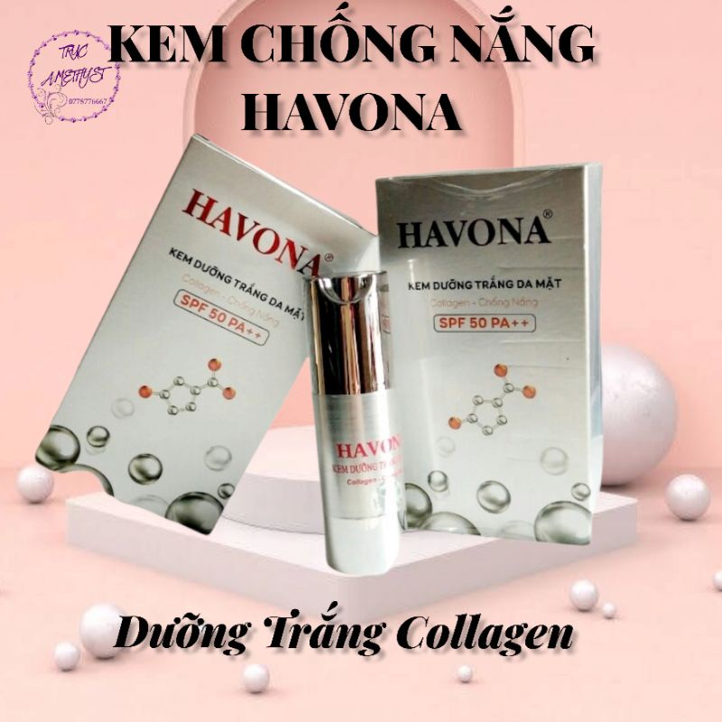 KEM DƯỠNG TRẮNG DA MẶT HAVONA COLLAGEN CHỐNG NẮNG