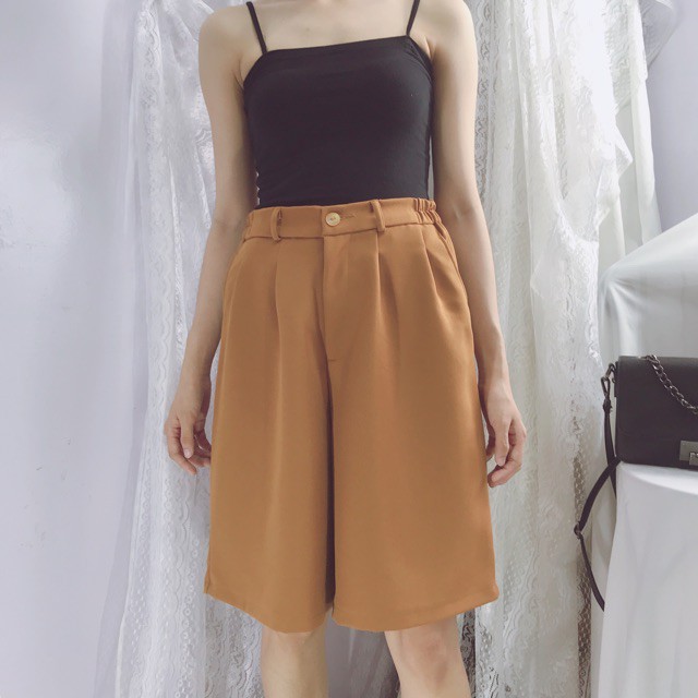 Quần short quần lửng ống rộng bigsize màu đen D50 CRQ023 | BigBuy360 - bigbuy360.vn