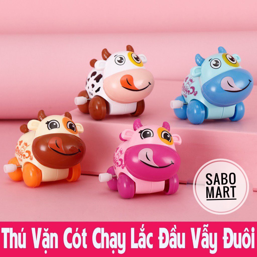 Đồ Chơi Thú Vặn Cót Chạy Lắc Đầu Vẫy Đuôi Siêu Đáng Yêu Cho Bé