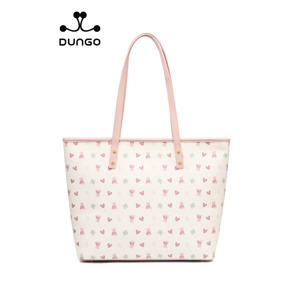 Túi Tote JUST STAR Charm Gấu Hồng JU172887-04