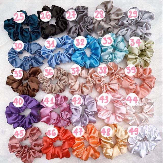 Ốc Sên Shop - Scrunchie lụa 38~49