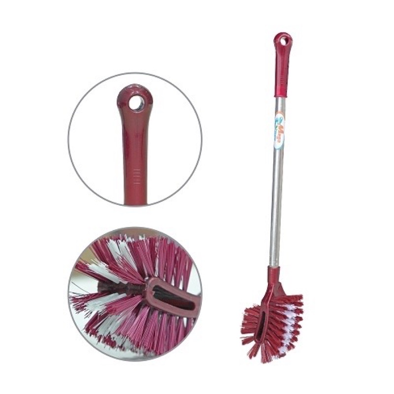 Cây chà toilet dài - Cán inox