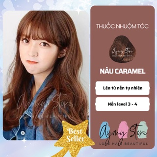 Thuốc Nhuộm Tóc NÂU BƠ - NÂU CARAMEL  Không Tẩy Chính Hãng Tại Nhà AYMY