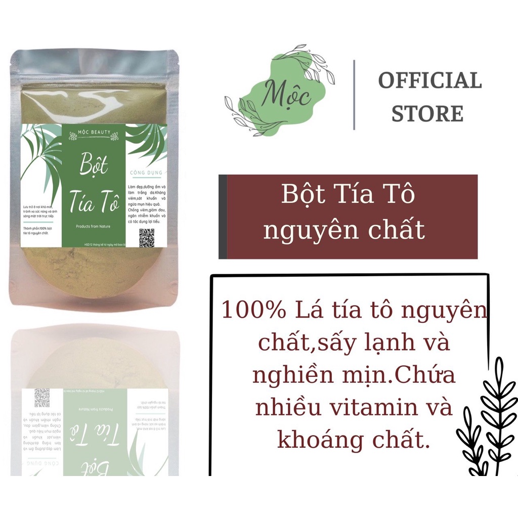 1kg bột tía tô nguyên chất