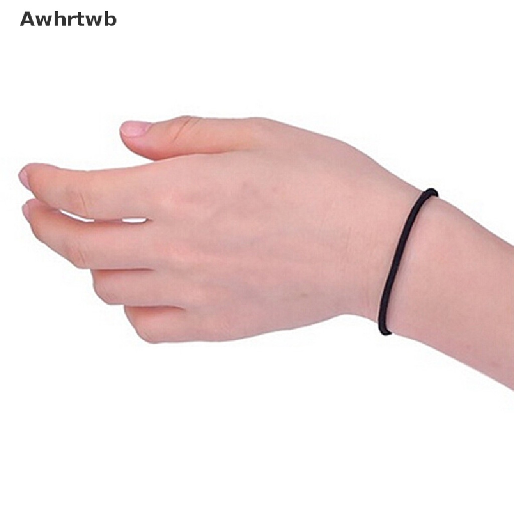 Set 40 Dây Cột Tóc Co Giãn Màu Đen Thời Trang Cho Nữ Mới