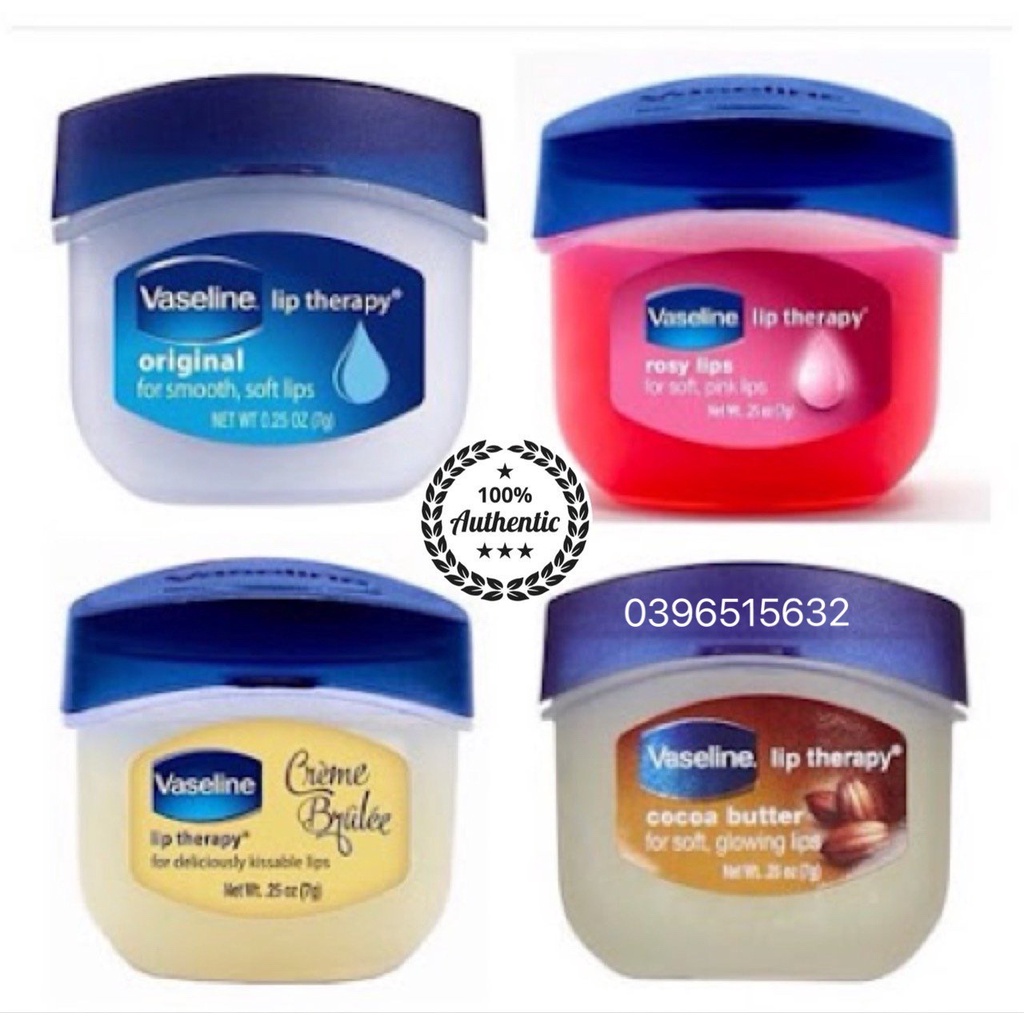 Sáp dưỡng môi Vaseline Lip Therapy Mỹ 7G