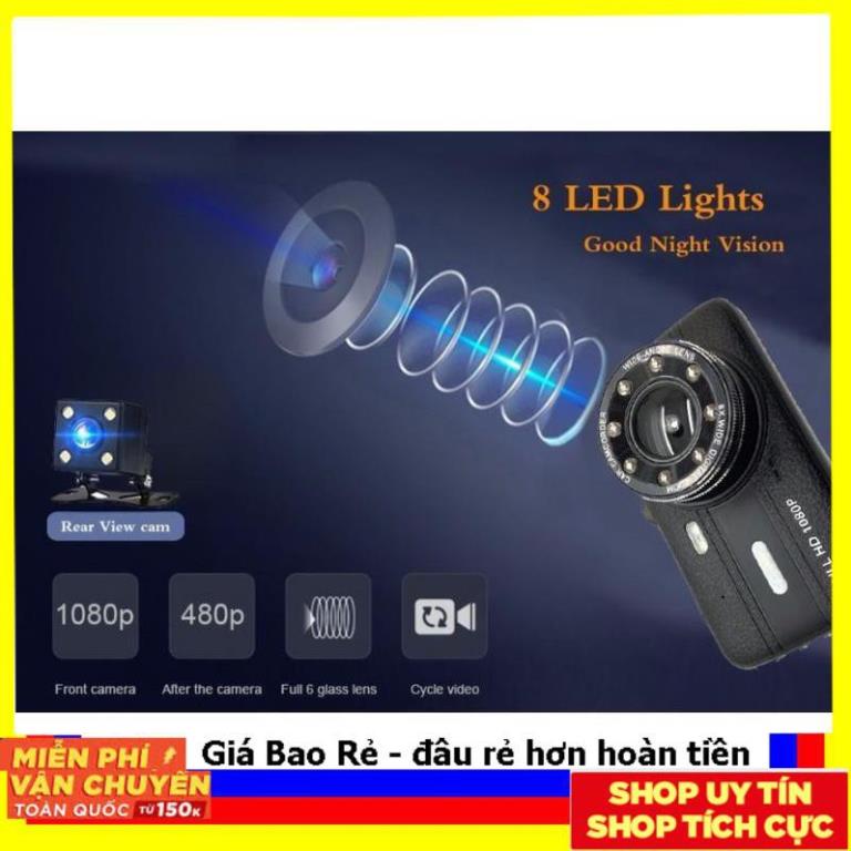 [Trợ giá] Camera hành trình ô tô ONTEK X004 Độ phân giải cao FULL HD 2MP có camera trước và sau