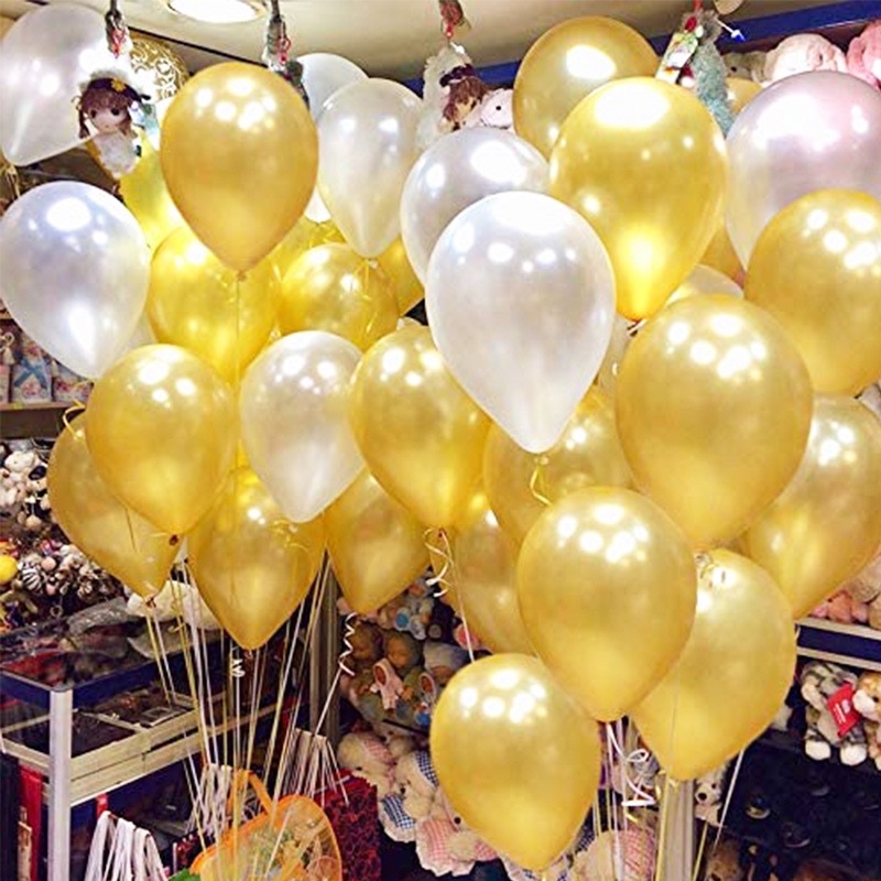 Bộ Bóng Bay Chữ Happy Birthday Trang Trí Sinh Nhật SP06 TÔNG ĐEN VÀNG GOLD Đủ Phụ Kiện