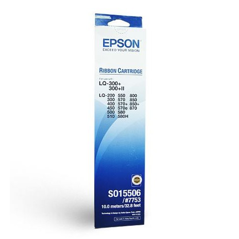 Ribbon Epson LQ300/LQ300+/LQ300+II Black Cartridge (S015506) Chính hãng