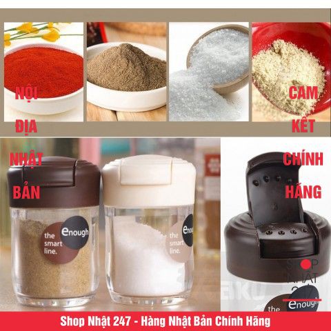 [Hỏa Tốc HN] Lọ rắc gia vị có nắp kín Trắng ngà NỘI ĐỊA NHẬT BẢN