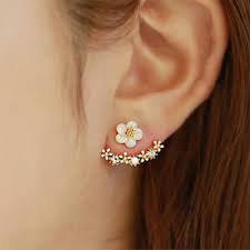 Bông tai Ear Jacket (Hoa Cúc vàng) Store4girls
