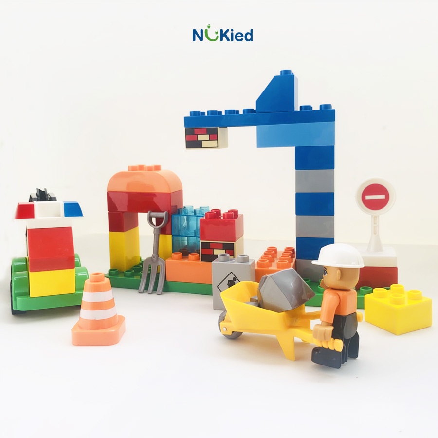 Đồ Chơi Lắp Ráp Lego Mô Hình Khối Xây Dựng Công Trình– Đồ Chơi Sáng Tạo Tư Duy Trẻ - Mảnh Ghép Hạt Lớn Nukied VN
