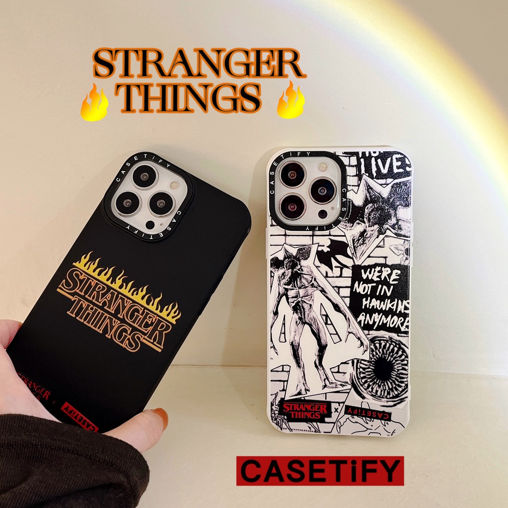 Ốp Điện Thoại Silicon IMD Mềm Chống Sốc Chống Rơi Họa Tiết STRANGER THINGS Dễ Thương Cho IPhone 11 12 13 pro MAX 7 8 Plus XR X XS MAX 12 pro