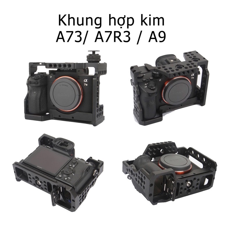 KHUNG HỢP KIM NHÔM BẢO VỆ MÁY ẢNH SONY A73/A7R3/A9