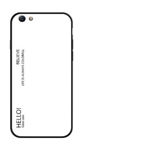 Ốp điện thoại kính cường lực màu cá tính bảo vệ toàn diện cho OPPO R9S