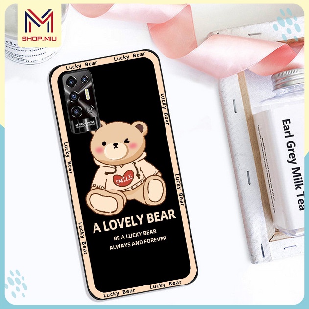 Ốp lưng in Gấu Tecno Pova 4 pro/Pova 3/Pova 2/Spark 7 7T/Spark 8C/Spark 6 go/Pop 5 LTE/Pova Neo/Camon 19 Pro