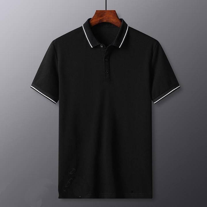 Áo Polo,nam, Áo thun có cổ cotton trơn basic thời trang công sở