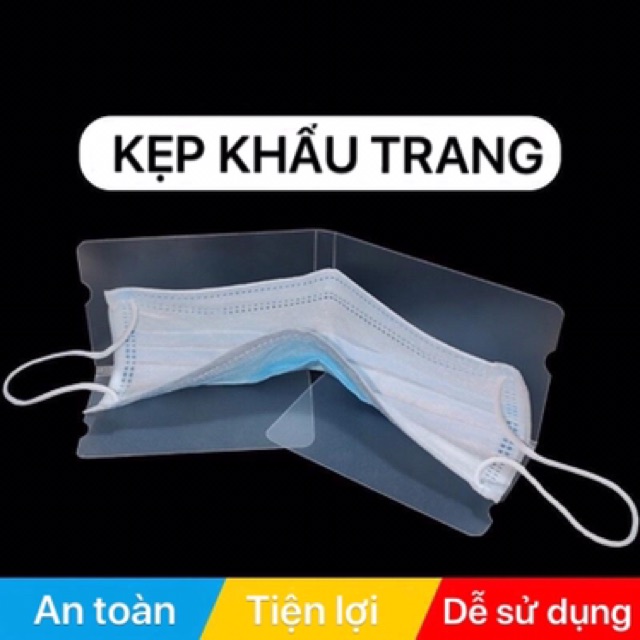 Kẹp giữ khẩu trang y tế gấp gọn (5 cái)