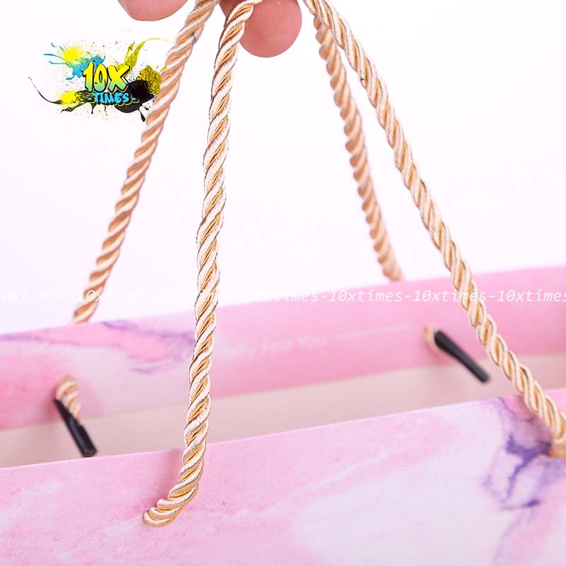 Set hộp 30cm túi giấy đựng quà sweet love hồng tặng sinh nhật bạn gái bạn trai đối tác, valentine, ngày lễ có quai