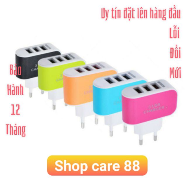 Củ sạc 3 cổng USB