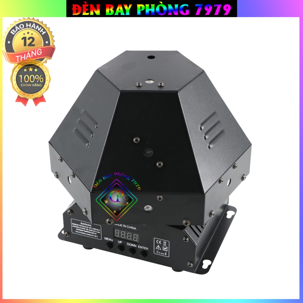 Đèn Laser Nấm 11 Mắt Cảm Biến Nhạc Hiệu Ứng Quét Tia Phủ Rộng Dùng Cho Sân Khấu Phòng Karaoke Phòng Bay..