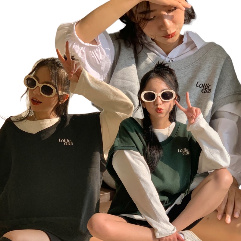 Áo gile nỉ Lollie Club LOLLIE STUDIO TKP147